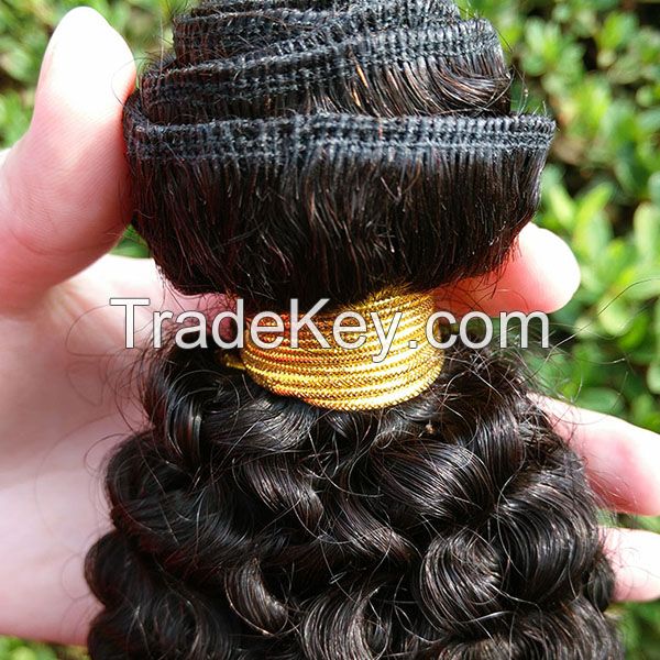 Wholesale Human Hair Weaves, No Tangle, No Shedding, Can be Dyed