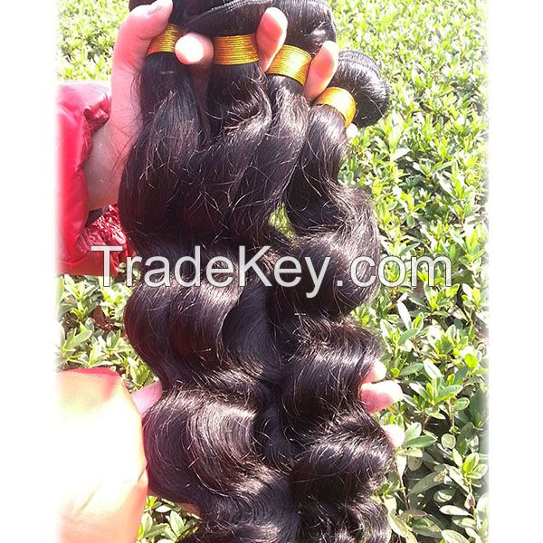 Wholesale Brazilian Human Hair Weaves, No Tangle, No Shedding,No Lice