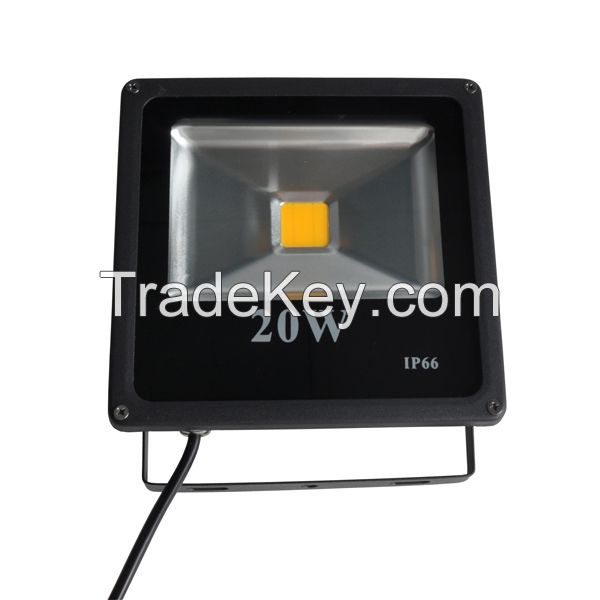 Hot sellers 20W LED Floodlight with IP66, Aluminum Alloy Material, 70 to 100lm/W, 3 Years Warranty