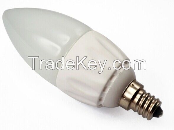 4W AC Driverless Dimmable LED Candle Bulb Light