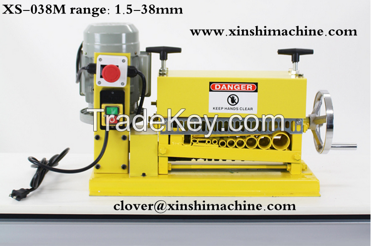 manual and automatic copper wire stripping machine , scrap copper cutter XS-038M for sales