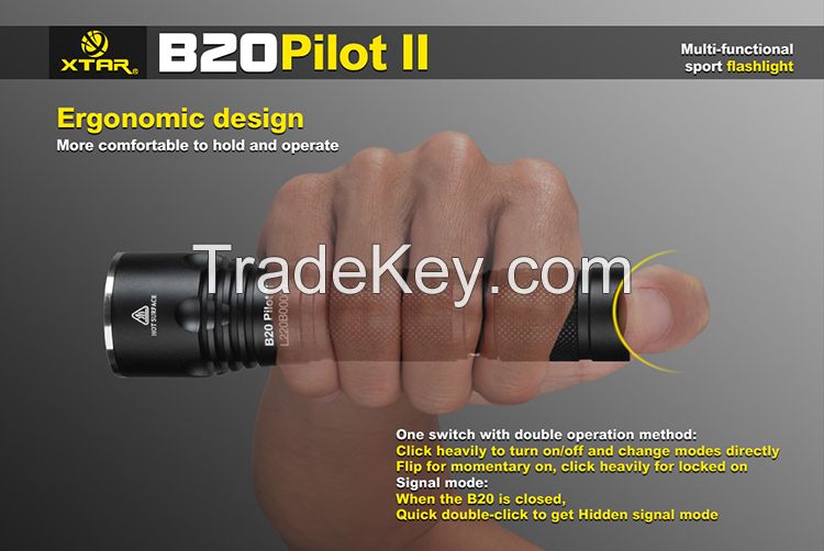 XTAR Hot selling item - B20 Pilot II Cree XM-L2 U3 Flashlight, bike light