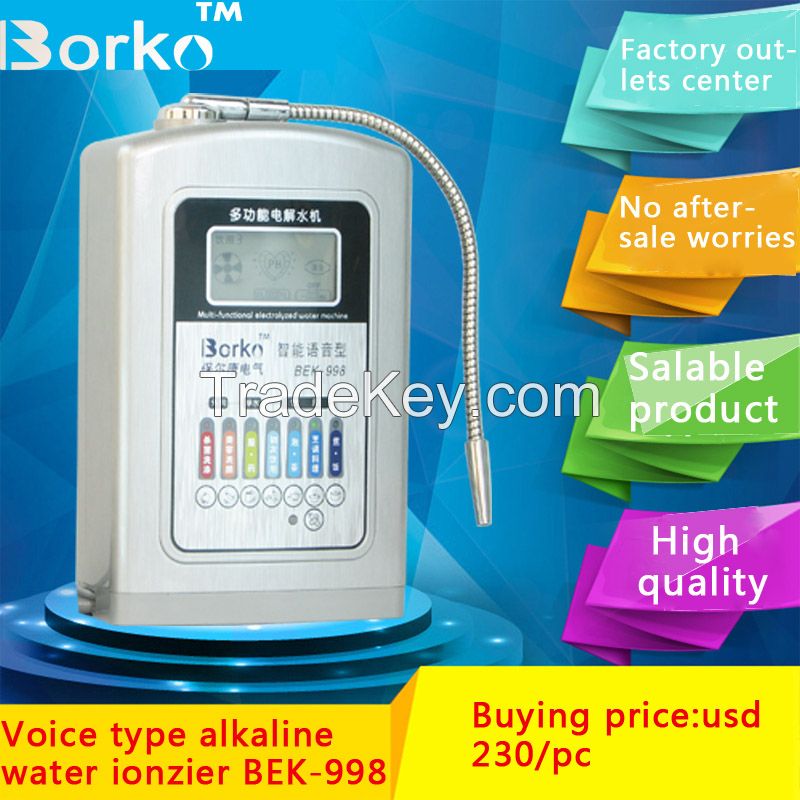 BEK 998 electrolytic ion water machine weak alkaline water making machine offer OEM and ODM