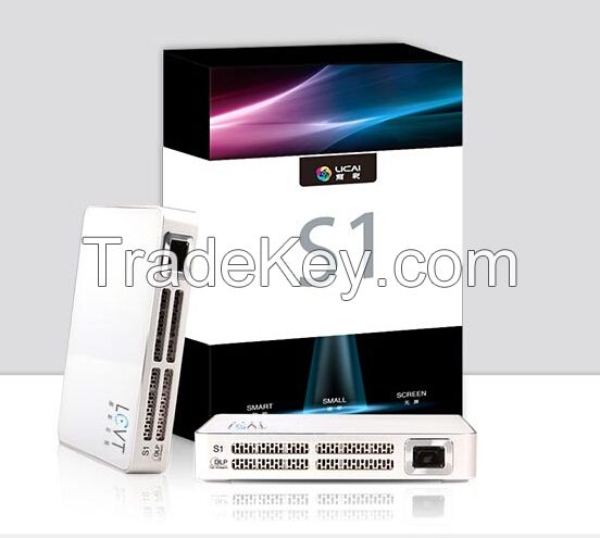 Cheapest and Fine Most Portable Mini Projector S1 Connet to mobile phone, Tables, Video Plyer
