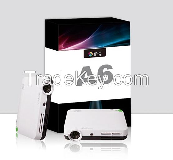 LCYT Cheap full 3D Mini Projector A6 Home Theater 1080P supported LED Portable Projector High Definition