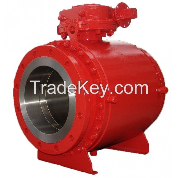 FLANGED END TRUNNION FORGED BALL VALVE W63F-3PC
