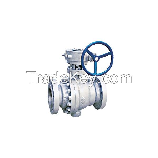 FLANGED END TRUNNION CASTING BALL VALVE W63-2PC
