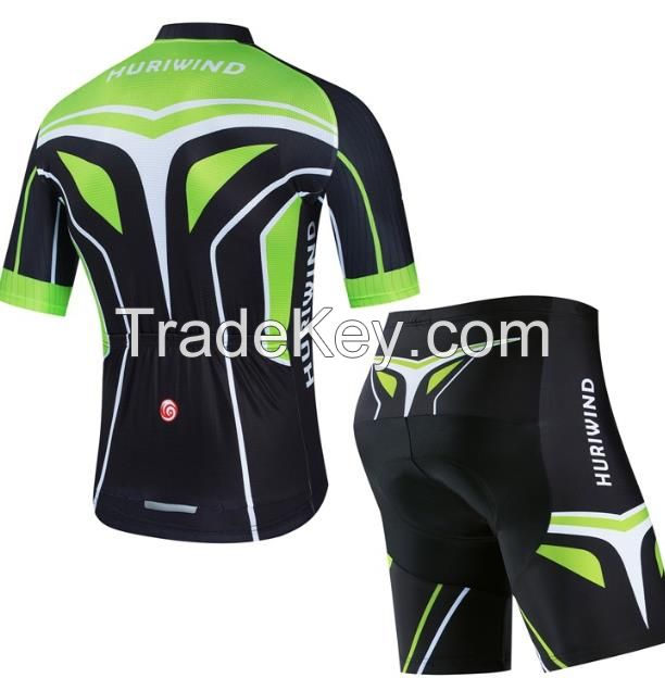 Cycling clothing short-sleeved suspender suit New cycling clothing Summer short-sleeved suspender suit for men