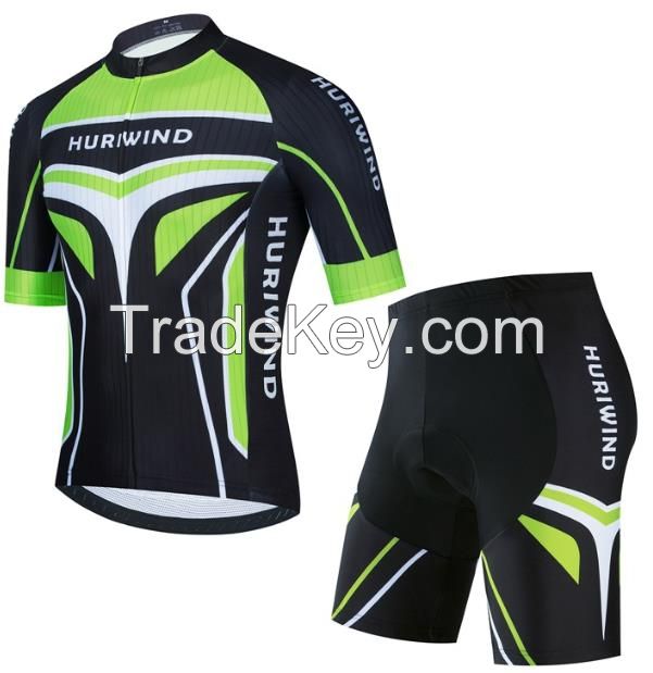 Cycling clothing short-sleeved suspender suit New cycling clothing Summer short-sleeved suspender suit for men