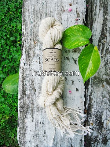 NATURAL HAND DYED COTTON SCARF