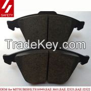 AUDI A8, A4, A6, semi-metallic brake pads with OE quanlity