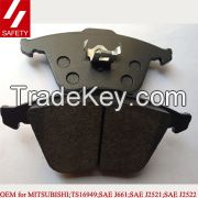 semi-metallic brake pads for TOYOTA HILUX,LAND CRUISER