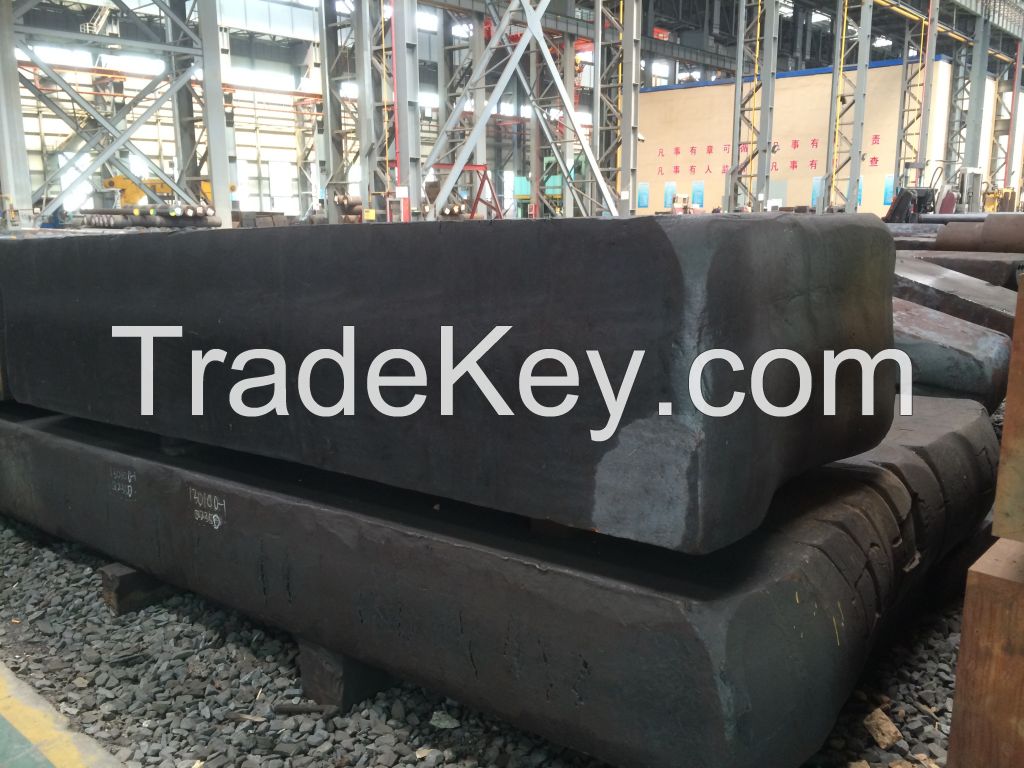 Forged steel block, steel flat, steel plate