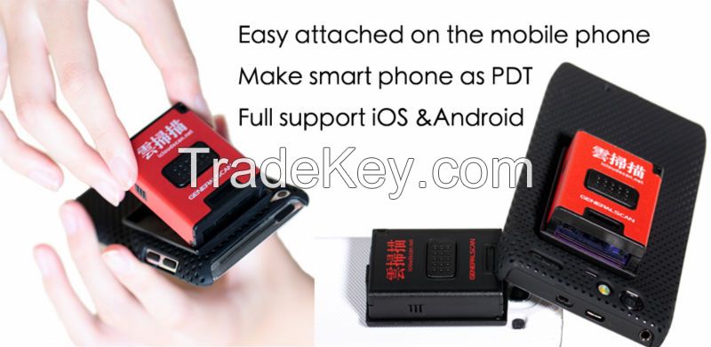 GS M300BT PRO 1D CCD Mini Bluetooth Barcode Scanner for IOS Android device