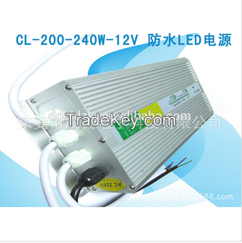 240W 12V Constant Voltage Waterproof LED Driver With CE RoHS FCC