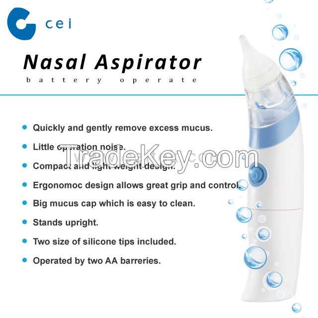 2019 New Trend Waterproof Baby Child Vacuum Nasal Aspirator Snivel Nose Cleaner Soft