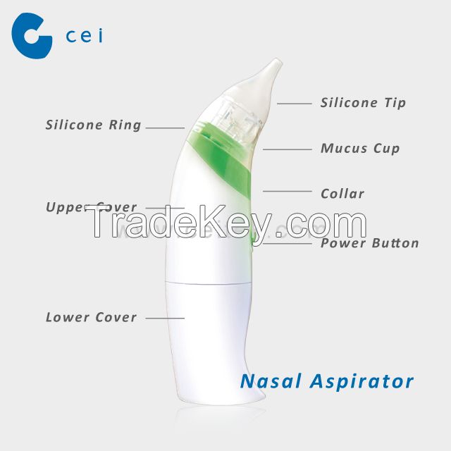 2019 New Trend Waterproof Baby Child Vacuum Nasal Aspirator Snivel Nose Cleaner Soft