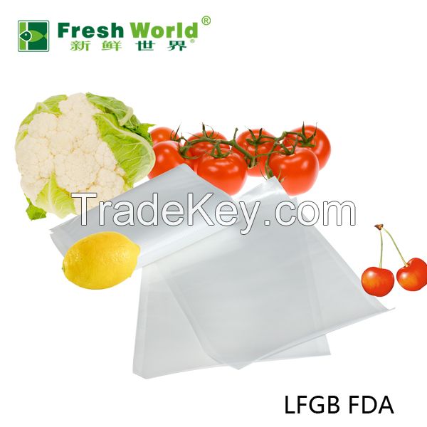 Vacuum plastic bag embossing reusable vacuum storage bag