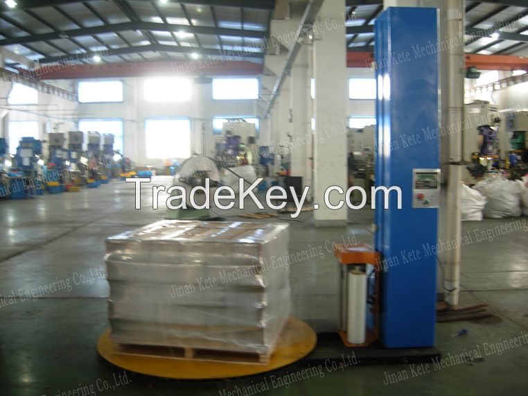automatic stretch film pallet wrapping machine