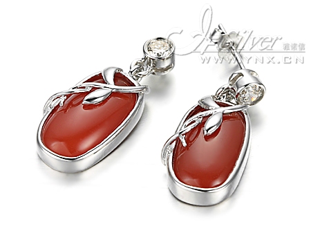 Silver Gem Jewelry Earring