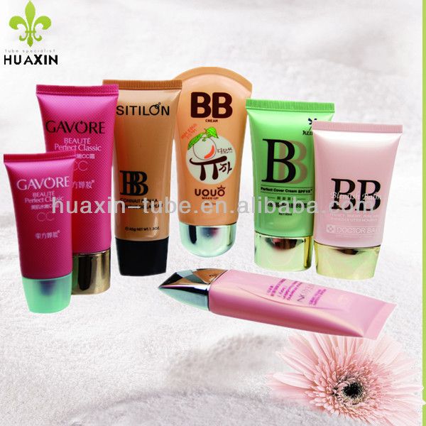 Flat oval tube supper oval tube with screw cap for BB cream