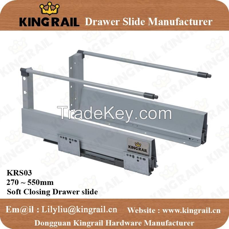 China supplier NEW product Kitchen cabinet drawer slide KRS03