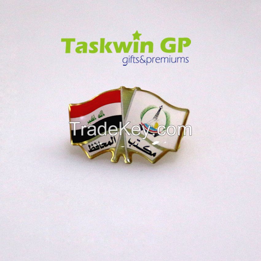New arrival flag design metal badge pin for army, Custom military pin with epoxy
