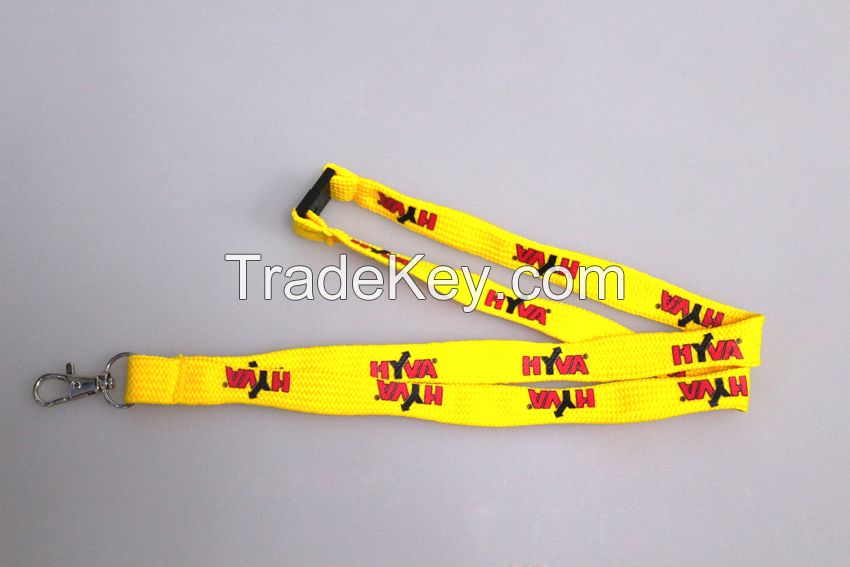 China supplier sublimation lanyard for neck, Custom polyester lanyard