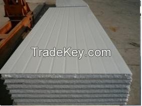 Rock wool sandwich panel for roofing
