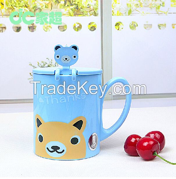 Kids Water Drinking Cup/Children Drinking water cups/Kids Cartoon Cups with spoon and cover