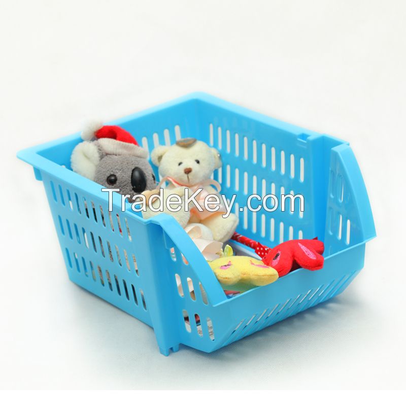 Plastic Kitchen Storage Baskets, Collapsible Storage Basket, Heavy Duty Plastic Baskets for Vegetable/Fruit