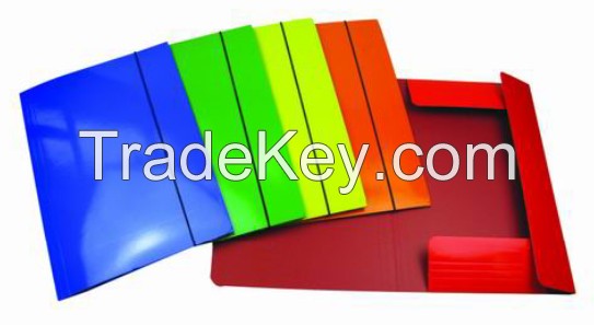 paper file folder with glossy and lamination