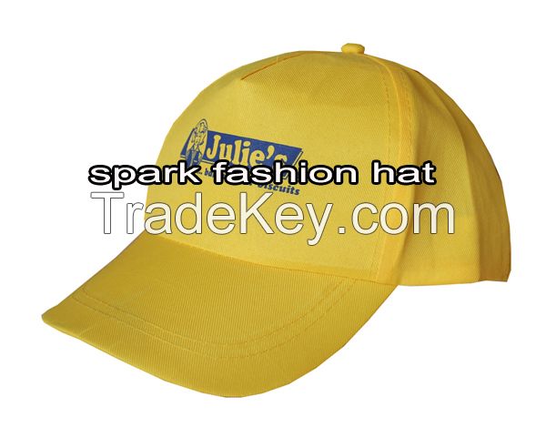 Cheap 100% polyester promotional advertising 5 panel baseball cap