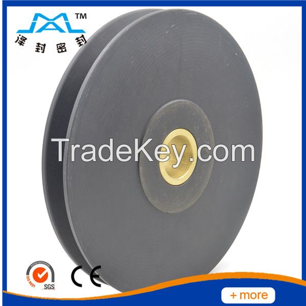 manufacture ! different sizes of rubber pulley nylon pulley with bears