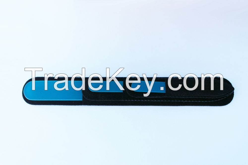 Glass nail file in color handle