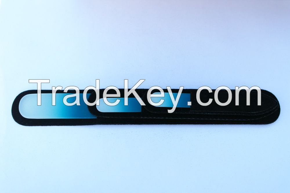 Glass nail file in color handle