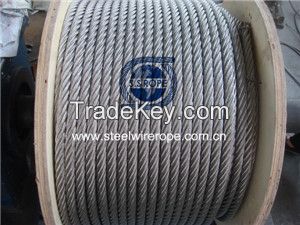 stainless steel wire rope, PVC or Nylon coated wire rope