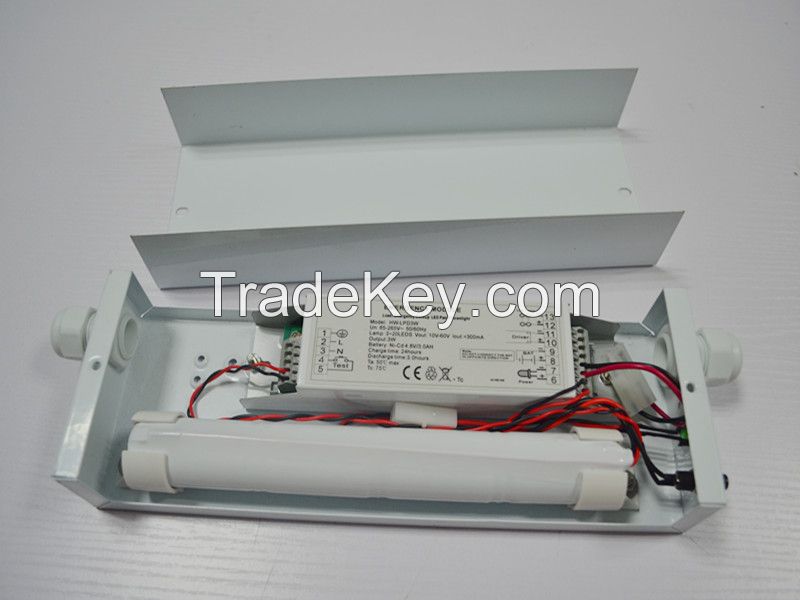 Emergency kit for fluorescent lamp and led lamp
