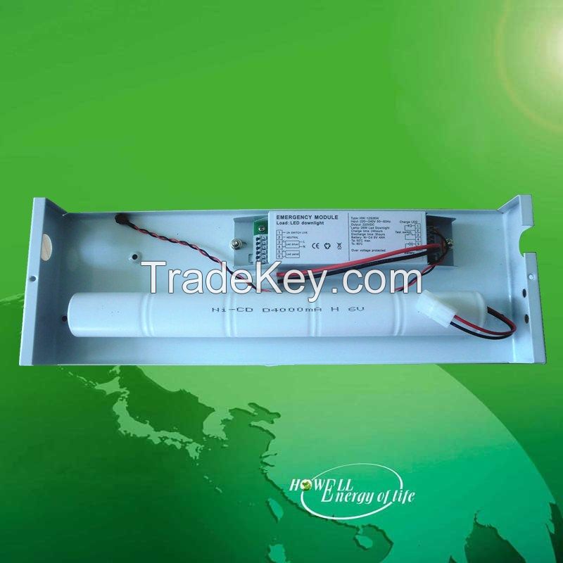 Emergency kit for fluorescent lamp and led lamp