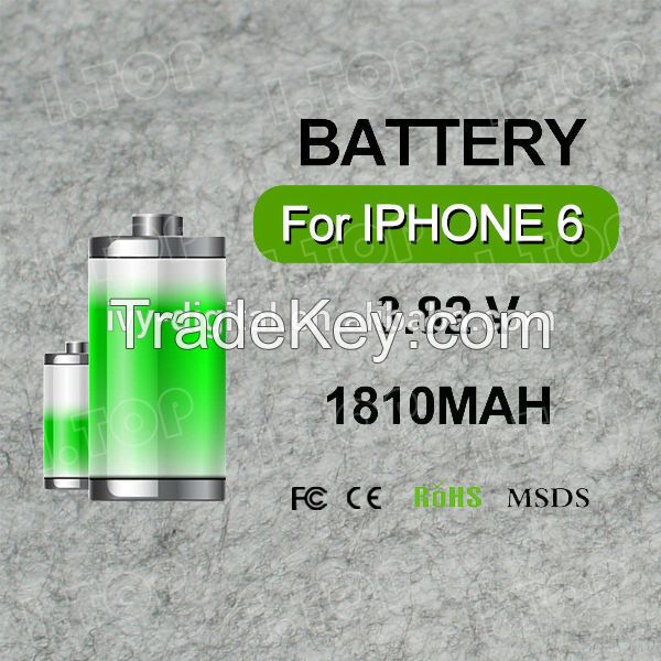 1810mAh 3.82V For iPhone 6 battery rechargeable