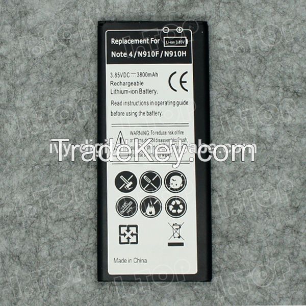 3800mAh For Samsung Galaxy note 4 battery