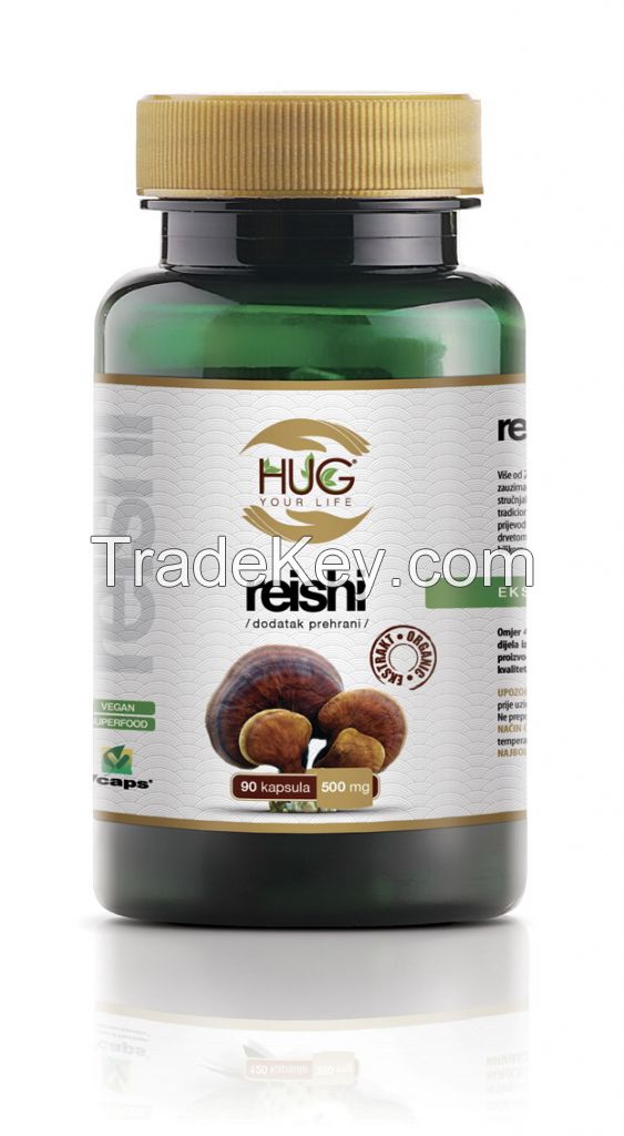 Reishi capsules 90 x 500 mg