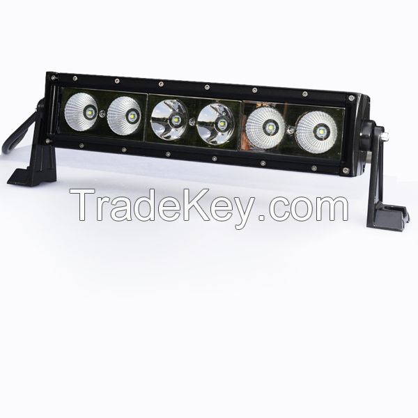 Super Bright 60w Led Light Bar, Bent Led Light Bar Single Row, Offroad Car Led Light Bar Auto Parts