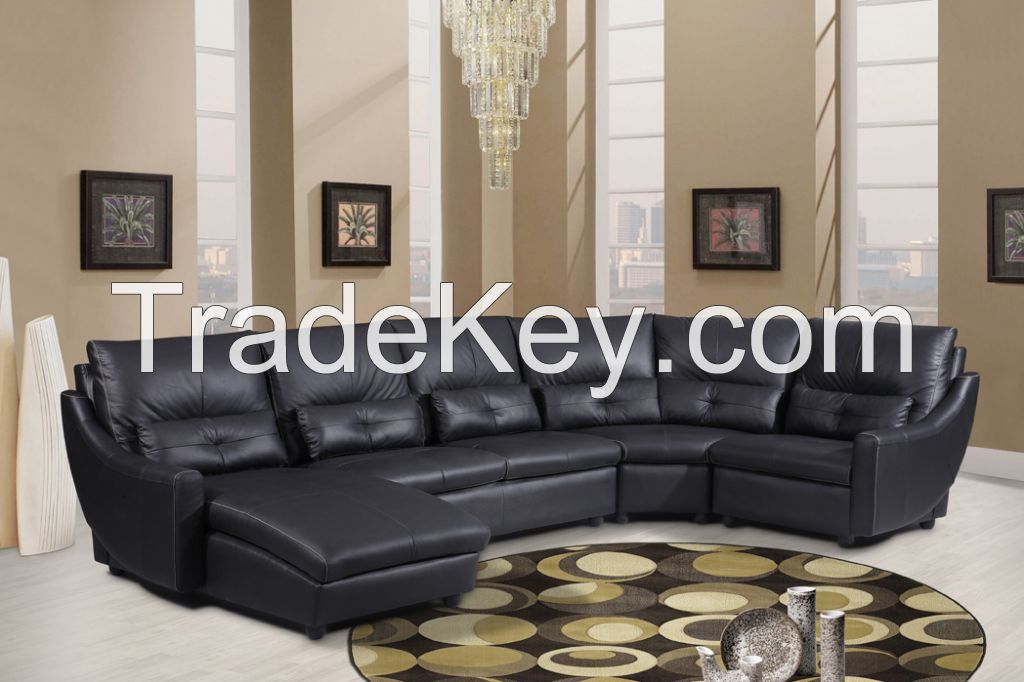 Classic Leather Corner Sofa Bed For Living Room Furniture