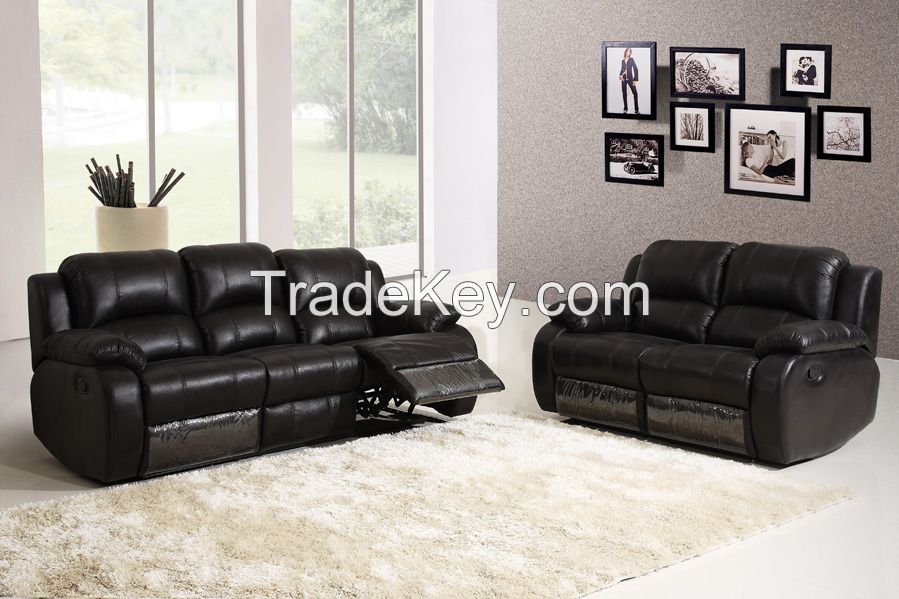 New Reclining Massage Sofa, Luxurious Fabric Sofa Bed