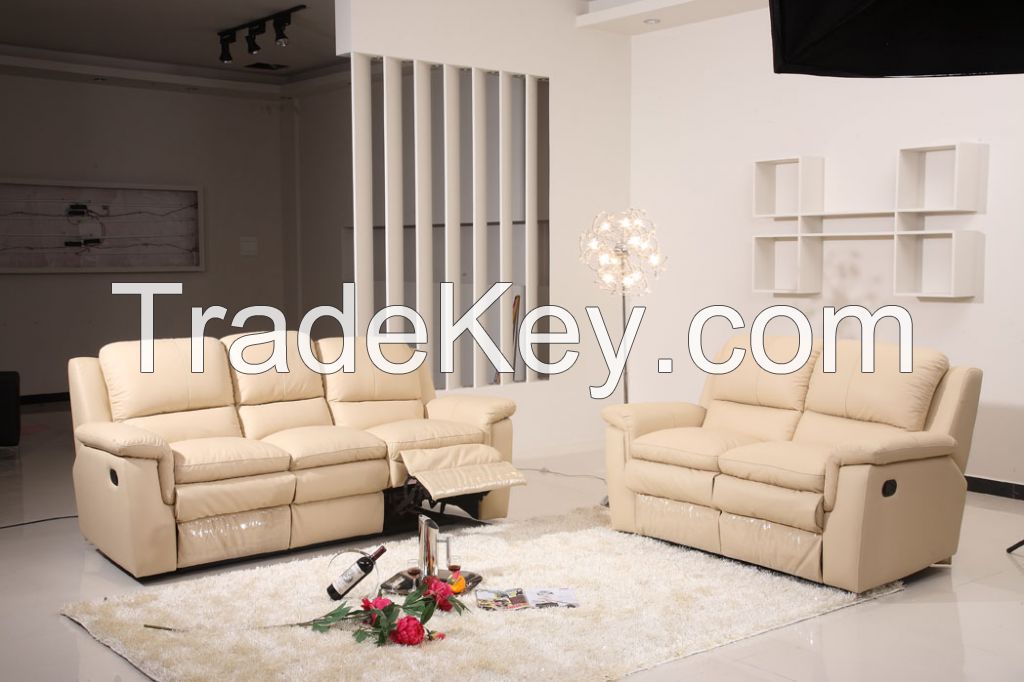 New Reclining Massage Sofa, Luxurious Fabric Sofa Bed