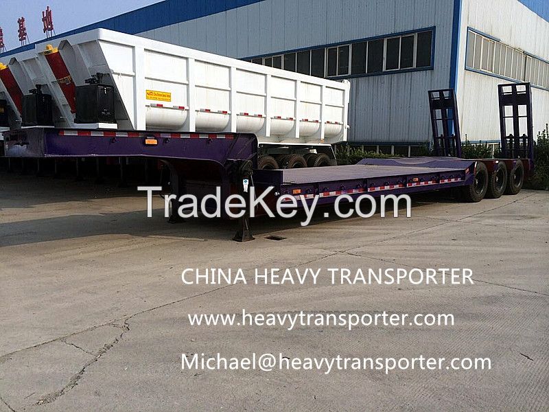 Semi Trailer-Lowbed-Lowboy-Trailer-China Heavy Transporter