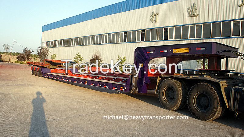 Lowboy-Semi Trailer-Lowbed-Extendable Trailer-China Heavy Transporter