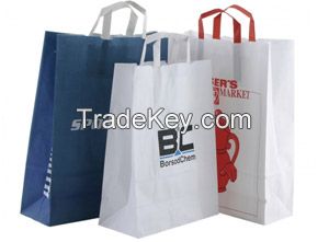 Flat Handle Paper Bag 