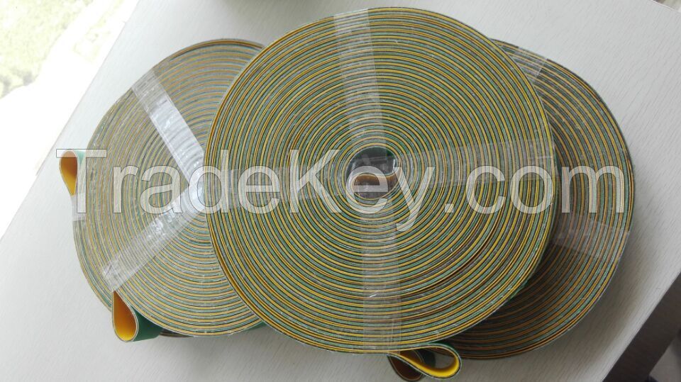 nylon sandwich belting, nylon flat belts, green flat belts